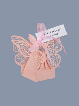 Marturii Botez Cutiute Fluture Roz Amo 000 401 Selfeventsro
