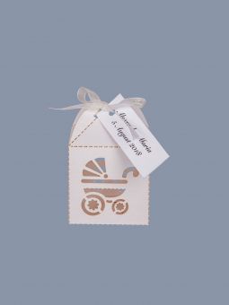 Marturii Botez Cutiute Carucior Alb Amo 000 450 Selfeventsro